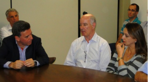 Reunião com o prefeito Célio de Oliveira, em Penápolis